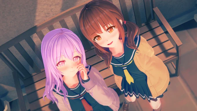 仲良しな二人シーンデータお借りしてます#コイカツ #koikatsu 