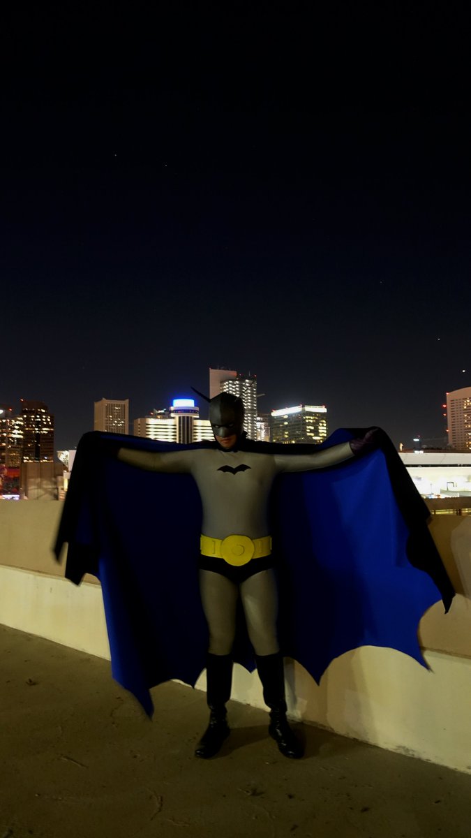 'The Bat-Man that came to Phoenix!' My cosplay of the original 1939 Batman for this year's Phoenix Fan Fusion. Had a lot of fun putting this together, big learning experience. Made the cape, cowl and belt myself, and the logo on the suit. #cosplay #batman #phoenixfanfusion