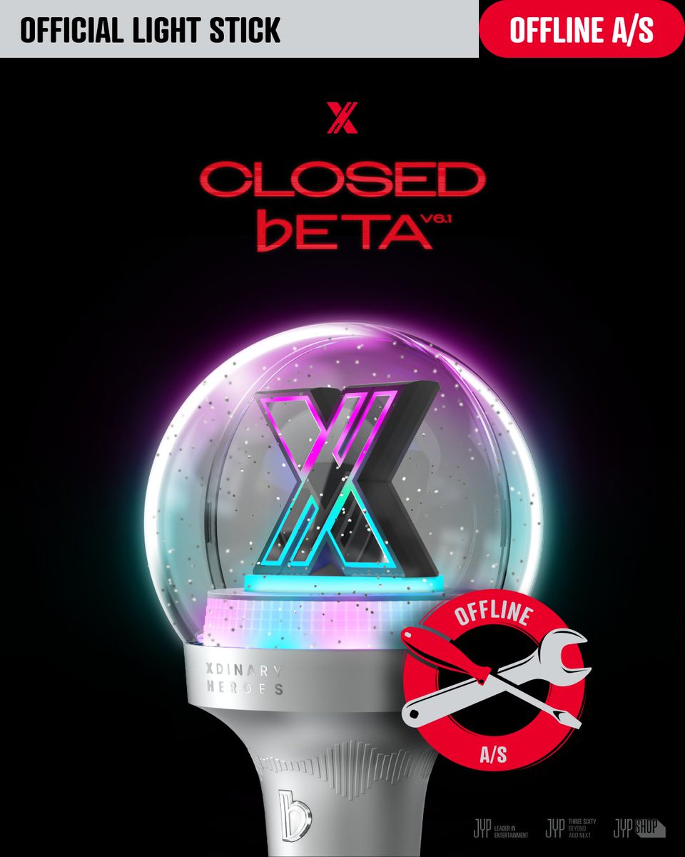 Xdinary Heroes Concert <Closed ♭eta: v6.1> OFFICIAL LIGHT STICK A/S Booth Information 공식 응원봉 A/S 부스 운영 안내🔽 bit.ly/3VdX9GD 🌐YES24 LIVE HALL #XdinaryHeroes #엑스디너리히어로즈 #Xperiment_Project #Closed_beta_v6_1 #WE_ARE_ALL_HEROES