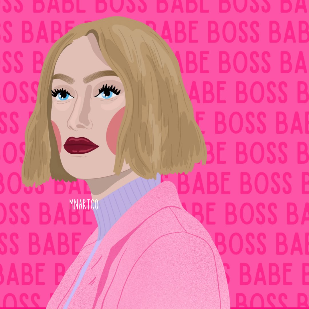 Today was super peaceful. I was able to finish a drawing before the night ended. Here we are! 💖 #digitalart #drawingart #bossbabe You’re a boss, babe!