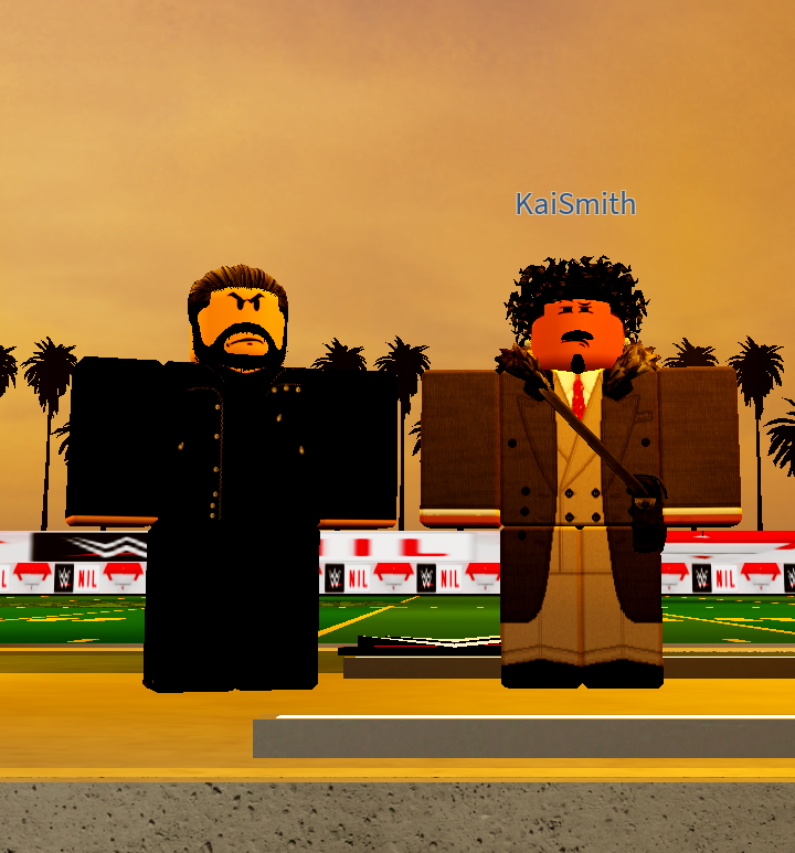 SmithKai25's tweet photo. Mania was a movie, even though I may have lost... @GloriousOne_WOR I can admit u are the better man, Congrats Bro! Also Big Thanks to @AmareBobie84229 (Wes Lee)  for sacrificing his body by spearing Chad Gable off the stage and breaking the LED.  @WWEOnRoblox what's Next? https://t.co/SBoMNX358J