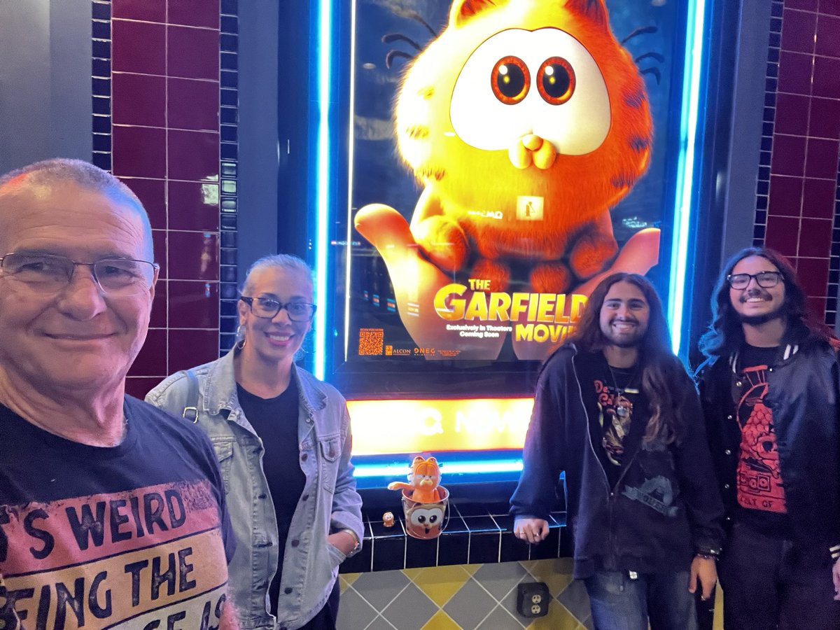 The Garfield movie 🍿 🎥 #garfield #movie #movietheater #movies #family #makingmemories