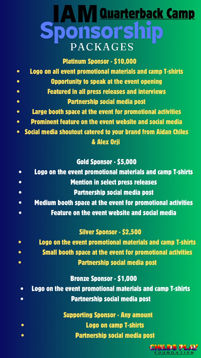 Corey Childs (@coreychilds18) on Twitter photo In our Detroit Community
💙💛💚🤍💜🩷🧡🩵🖤 We’re happy <a href="/childsplayfdn/">childsplayfoundation</a> for our youth
I AM Quarterback Camp
If you would like to join us as a sponsor please contact us childsplayfoundation.org
Link • Location • Age • Time
Will be posted soon…💙💛💚🤍 In our Detroit Community
💙💛💚🤍💜🩷🧡🩵🖤 We’re happy <a href="/childsplayfdn/">childsplayfoundation</a> for our youth
I AM Quarterback Camp
If you would like to join us as a sponsor please contact us childsplayfoundation.org
Link • Location • Age • Time
Will be posted soon…💙💛💚🤍