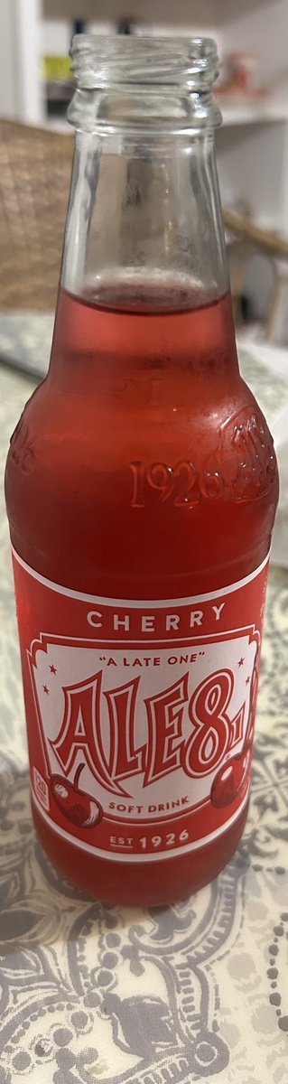 LSUbaseballszn's tweet photo. Since you guys put me on to #PoppaEarles Iโm about to return the favor. ๐คAle-8 is a #Kentucky staple and made in Winchester. Yโall can get it on Amazon. This is cherry flavored but itโs ginger ale.
Source: Trust me bro! #Ale8One @Ale8One https://t.co/8BAWTTWkuO