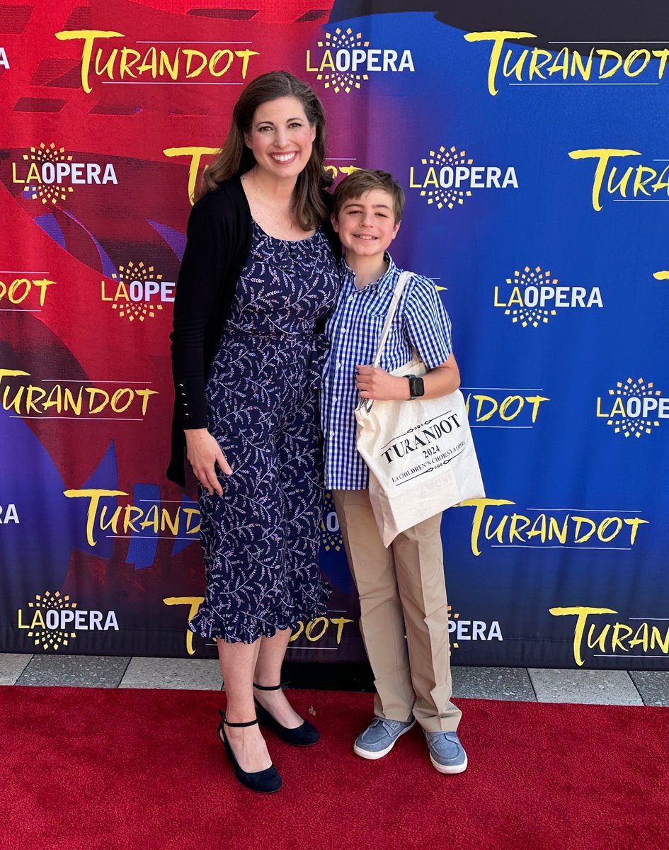 MJuricaCBS47's tweet photo. John did fabulous in Turandot with @LAOpera today! So happy he got to come out and watch the third act with me! #laopera #laoperaturandot #childrenschorus #proudmom #opera @MusicCenterLA https://t.co/9rgJ20NNk3