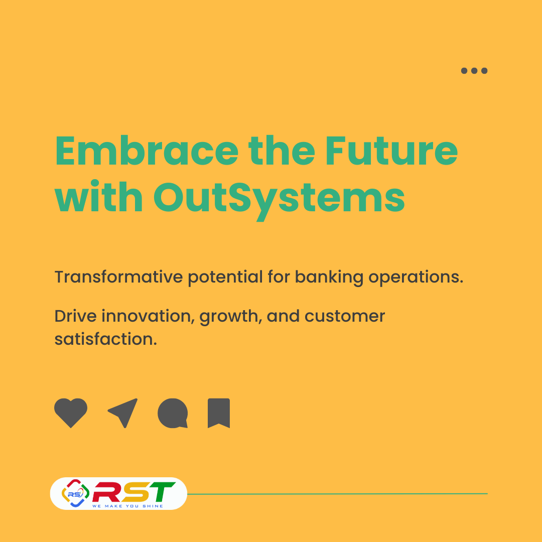 Transform banking with OutSystems: Seamless integration, personalized experiences, and automated workflows. 

Embrace innovation and drive customer satisfaction! 🚀 

#DigitalTransformation #BankingInnovation #OutSystems #IT #Software #lowcode #nocode #banking #application