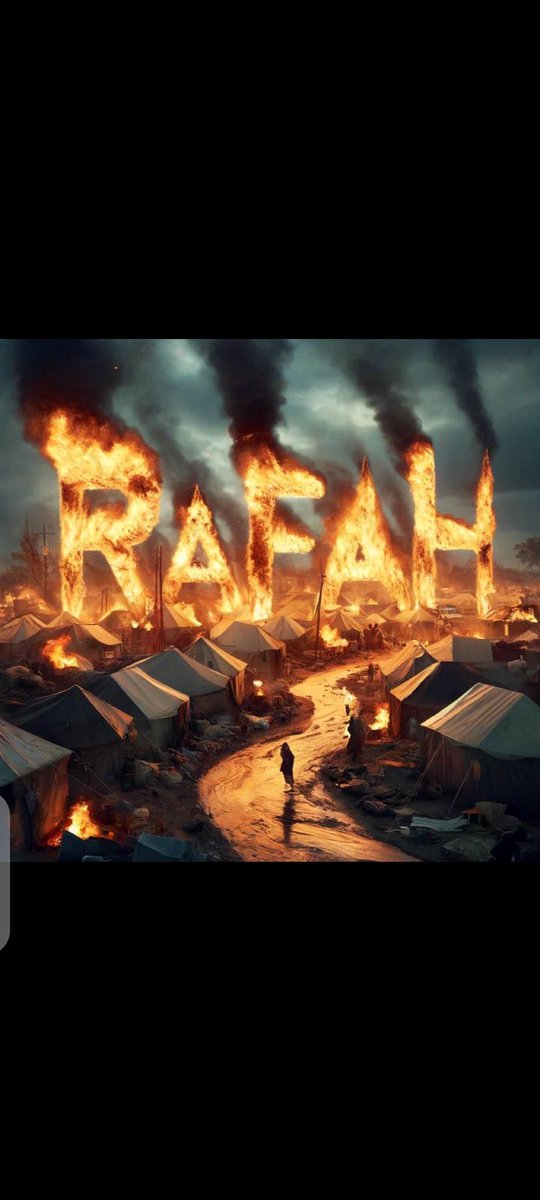 #RafahOnFire