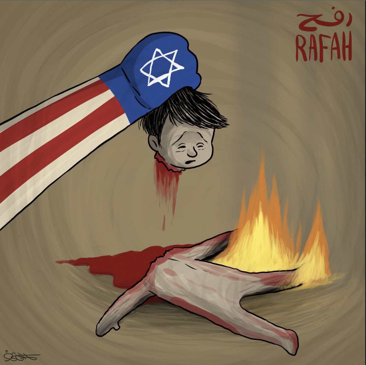 Başsız Müslümanların başsız çocukları.
#RafahOnFire