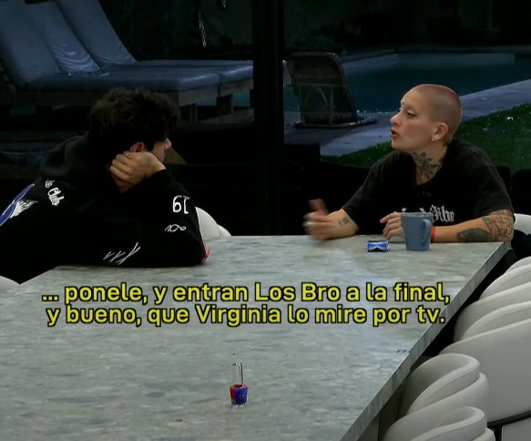 Que Virginia lo mire por TV
JSJAJJAJAJAK tal cual pelada
#GranFuria #GranHermano