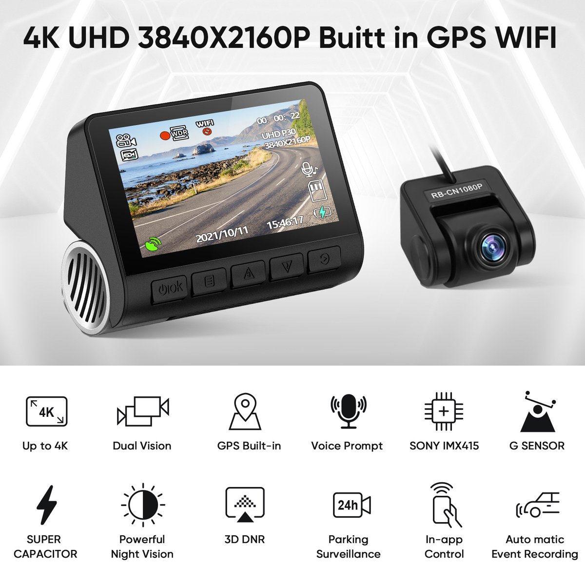 2K and 4K DVR Dash Camera Recorder WIFI DVR Dash Camera Recorder Single Len and Dual Lens Recorder WIFI Phone App G-Sensor Support OEM order available WeChat+86 18332107626 wa.me/message/FFANC6… #dvr #dashcamera #dashcamerarecorder #cardvr #cardashcamera #autodvr #autodash