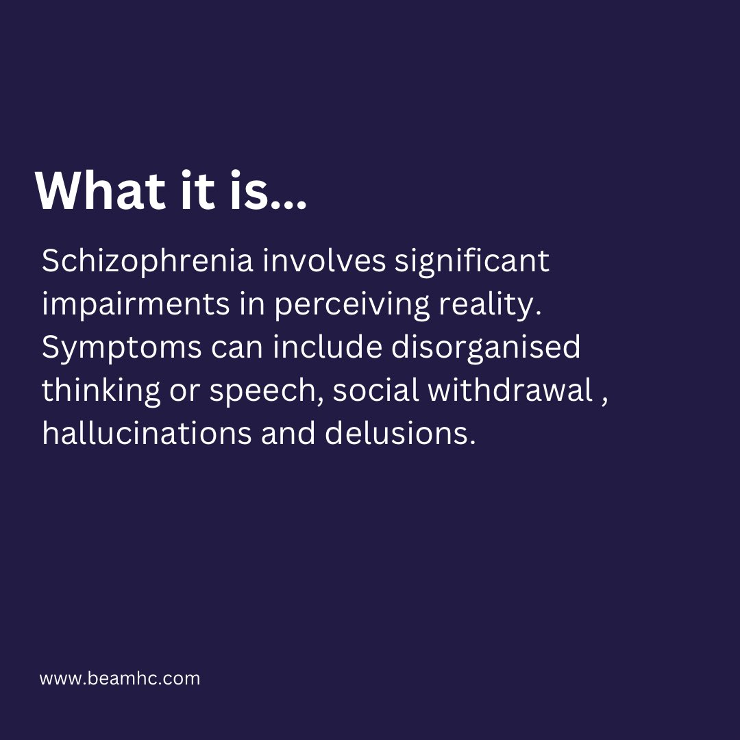 beam_mhc's tweet photo. Awareness and support can make a difference for a person with schizophrenia. It can help them navigate their challenges, access treatment and lead fulfilling lives. https://t.co/Ulblzzw6FE