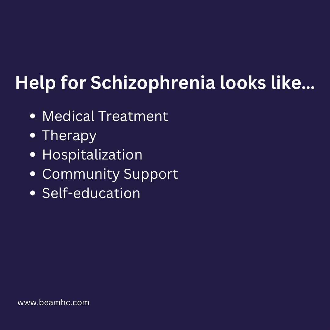 beam_mhc's tweet photo. Awareness and support can make a difference for a person with schizophrenia. It can help them navigate their challenges, access treatment and lead fulfilling lives. https://t.co/Ulblzzw6FE