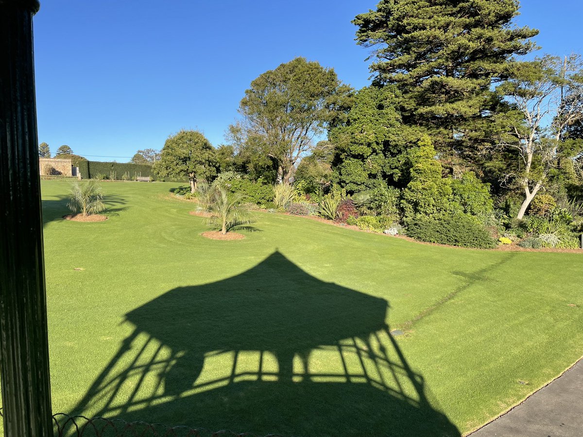 A few pics from the upper platform of the rotunda this morning 🤓#warrnamboolbotanicgardens #autumn #officewithaview