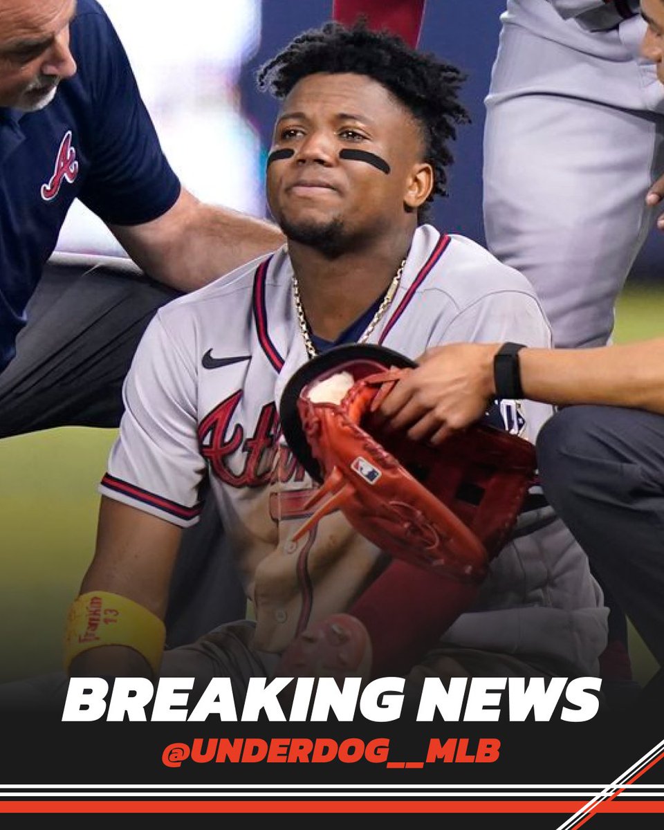 Ronald Acuña Jr. diagnosed with torn ACL.