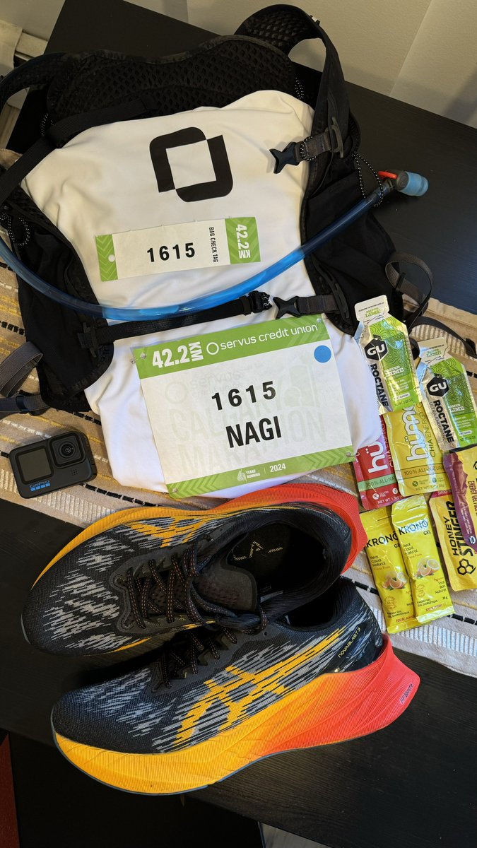 NagiNabal's tweet photo. I did another Full Marathon 🔥🤩 42.2km
It wasn’t easy run with the wind &amp; rain but we got to the end stronger 💪🏻✌🏻
#calgarymarathon #yyc #run #marathon https://t.co/pXGAc36JDp