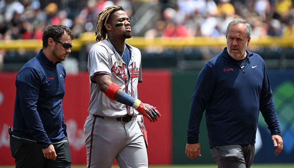 Que noticia la que recibimos hoy domingo😔. Ronald Acuña Jr. dice adiós a la temporada 2024 por romperse nuevamente el ligamento cruzado anterior de su rodilla. Desvatador…