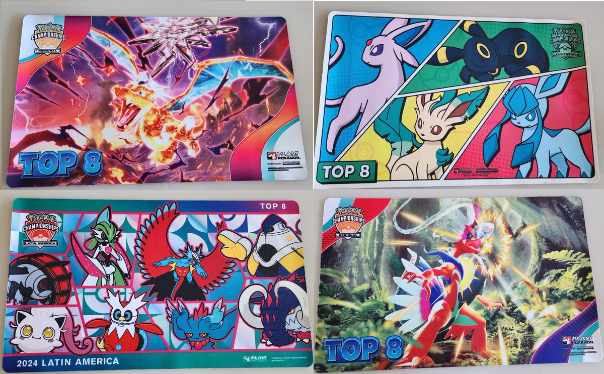 LNDsRargef's tweet photo. Hey, I'm selling Pokémon playmats from Regionals and ICs. I'll be attending NAIC and WCS this year, and I can ship worldwide.

I also have some TCG cards, including champion, top 8, and competitor promo cards from the 2023 and 2024 ICs.

DM me for more info. 
RT appreciated! https://t.co/n1XmzmQoMq