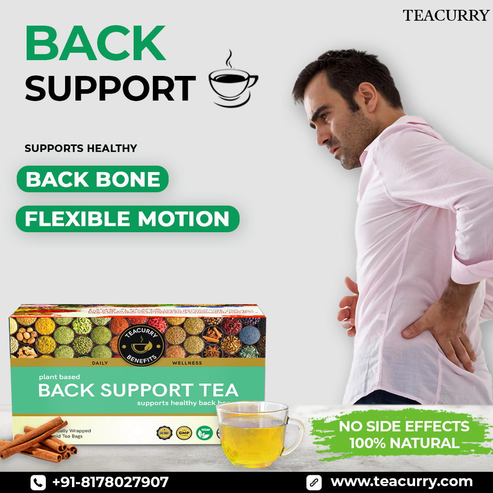 reachteacurry's tweet photo. Teacurry Back Support Tea is the best herbal tea that helps with back pain assists to get relief from sciatica, and supports in case of a herniated disc. It provides support to improve flexibility and get relieve back pain.
#BackSupportTea #HealthyBones #JointHealth #TeaForKnees https://t.co/SzPfqe8Cn7