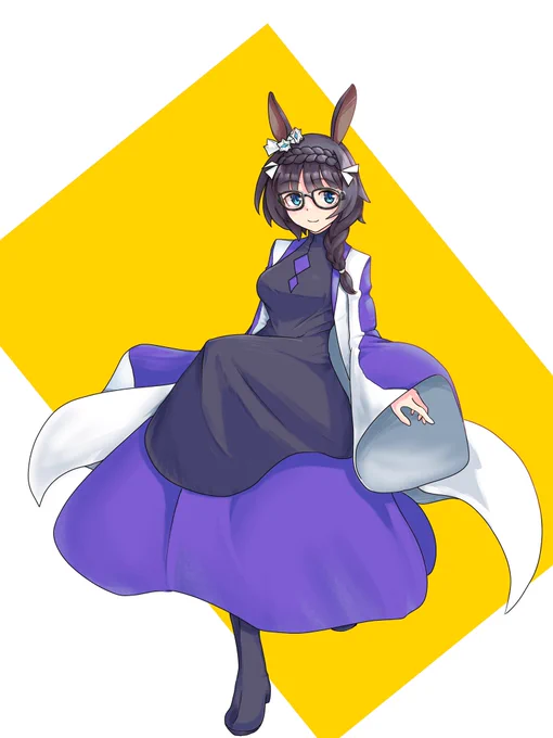 お題ありがとうございましたダイバーズのシャングラ衣装のゼンノロブロイです#ウマ娘 