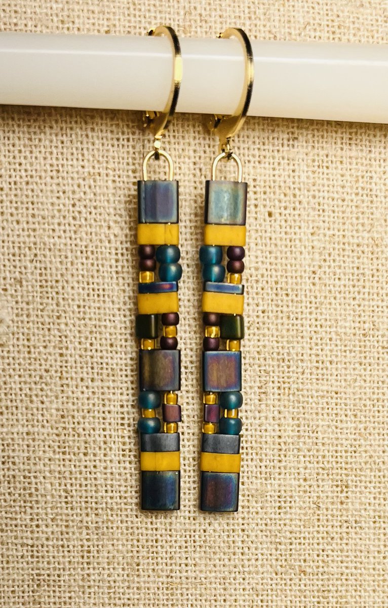 Intricate Boho Stacked Dangle Earrings, Lightweight, Hypoallergenic, Beautiful! fatbirdsflight.etsy.com