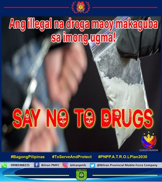 Ang illegal na Droga maoy makaguba sa imong Ugma!
#BagongPilipinas
#ToServeAndProtect
#PNPPATROLPLAN2030