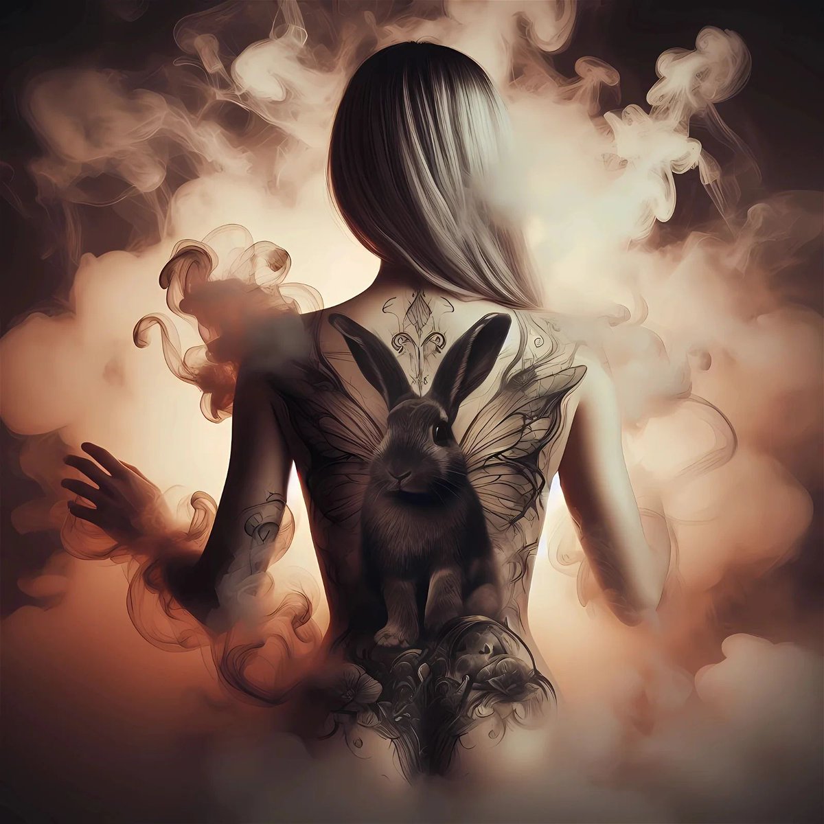 CreativeMessNFT's tweet photo. Ethereal Ink
In the gentle embrace of smoke, she gracefully vanishes, An ink of a rabbit, where wings flow down. Whispers linger, weaving secrets, In the twilight's waltz, her essence sways.
66 $USDC 1/1
#walletbubbles #creativemess
https://t.co/MTPDs3Ol4m https://t.co/X6fBWr13GN