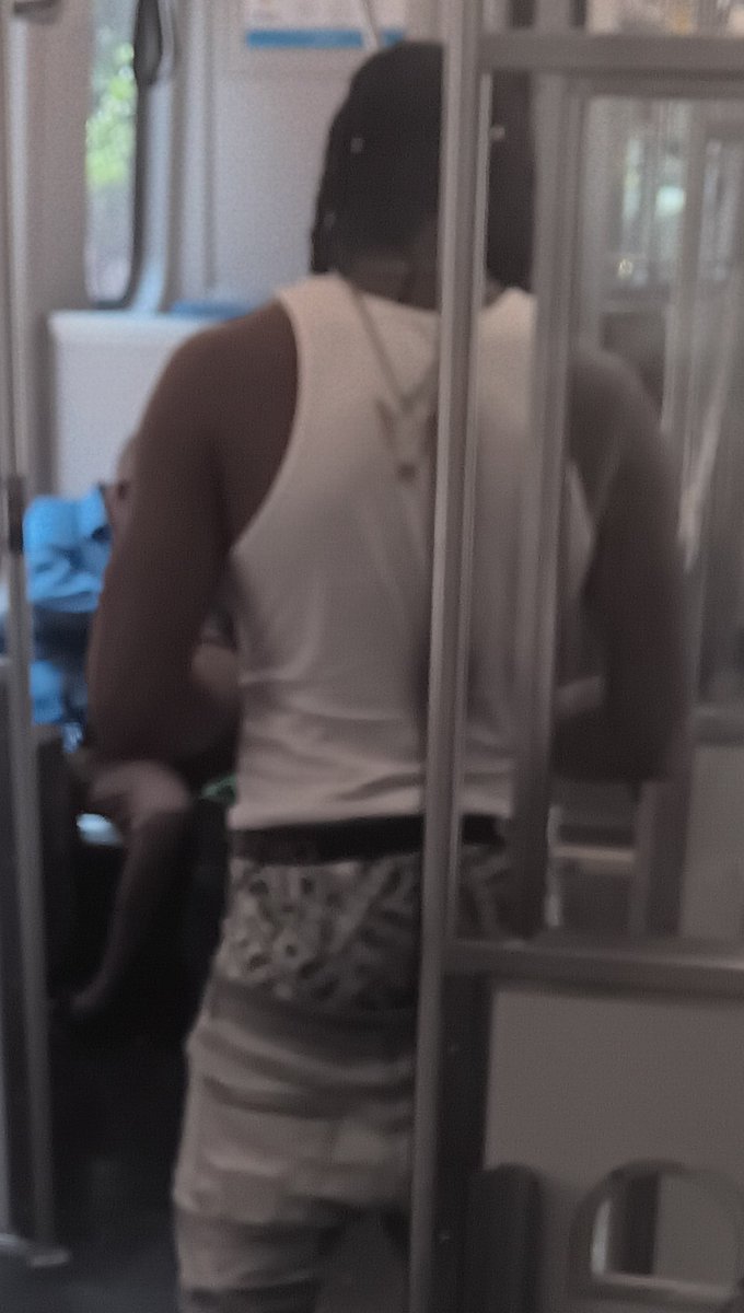DanielH16820843's tweet photo. This boy had his  ass /boxers on the train. https://t.co/Xh5hYBb08q