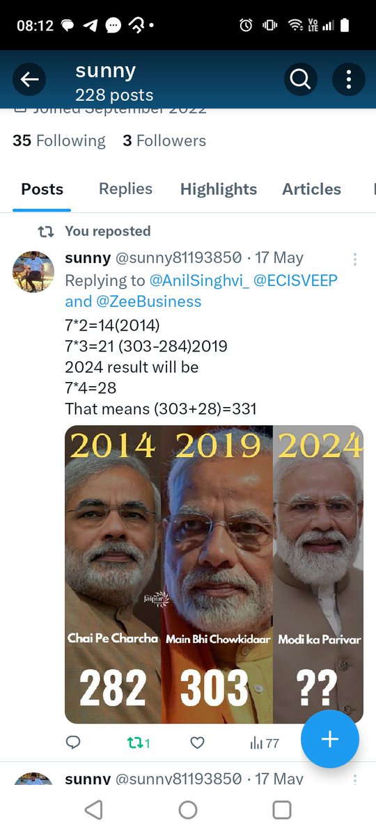 @AnilSinghvi_ @ZeeBusiness 17may ka Mera khud ka  calculation