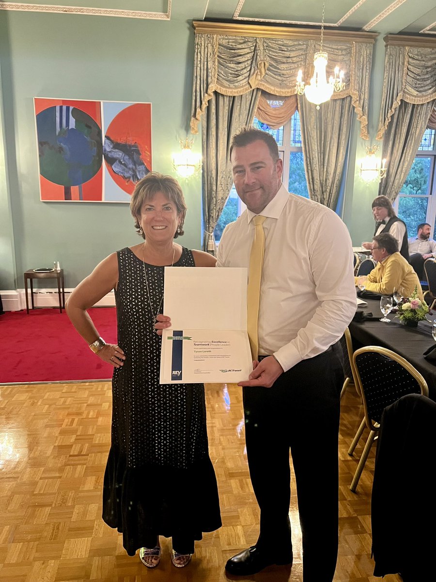 BC transit awards evening at Gov House honours outstanding public servants. Congratulations!
