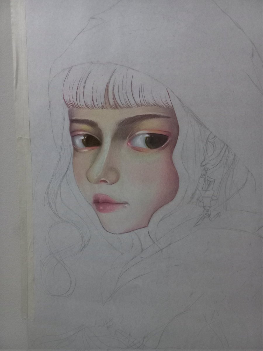 querodormih's tweet image. Tô postando o processo desse desenho no insta e o pessoal tá jurando que sou eu