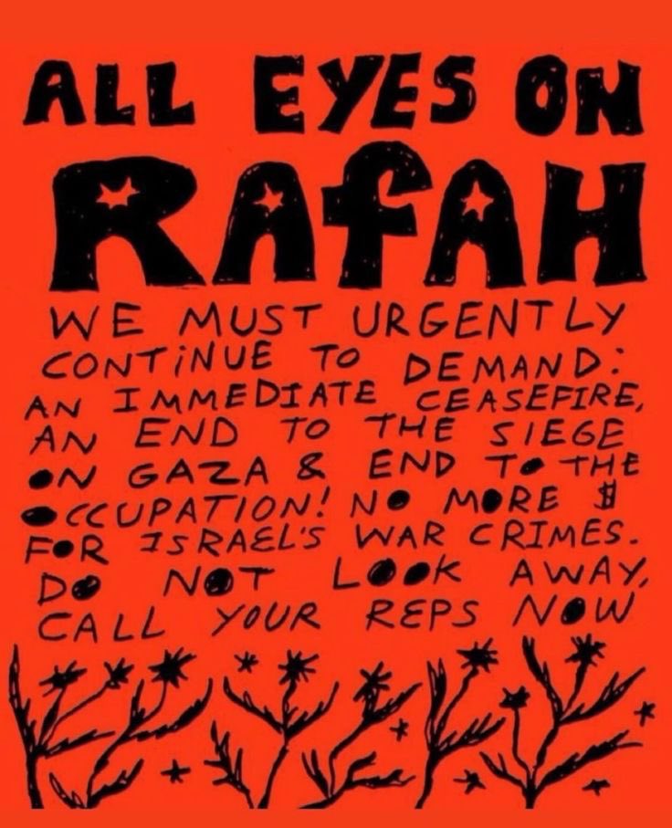 RAFAH IS ON FIRE. ALL EYES ON RAFAH. #RafahOnFire #RafahUnderAttack‌