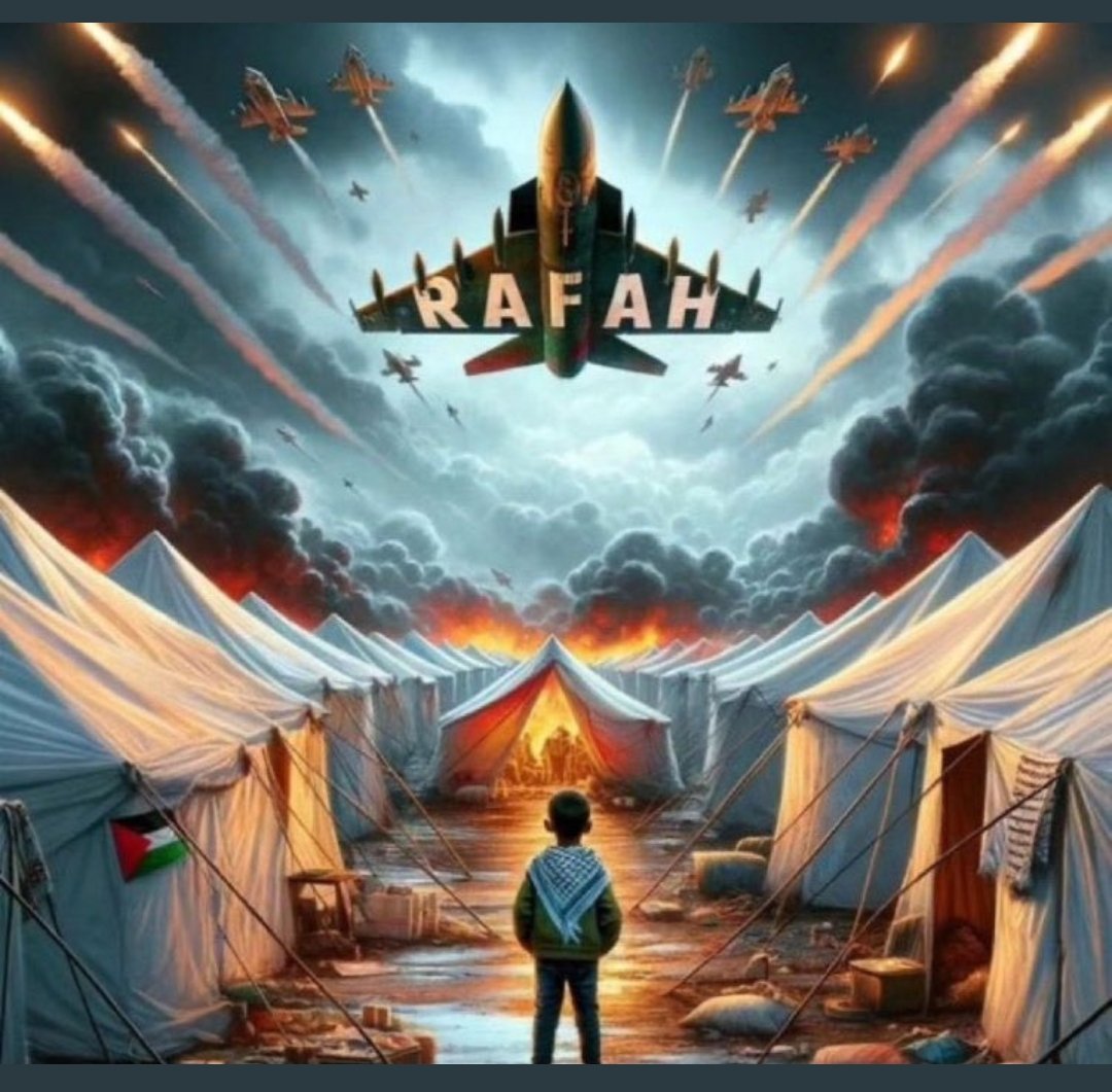 Bu canilik ne zaman duracak katil israil!!! 
#RafahOnFıre