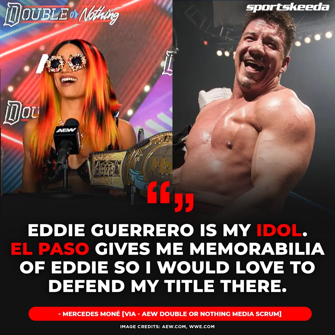 #MercedesMoné wants to defend her newly won TBS title in El Paso as an homage to #EddieGuerrero. #AEWDoN