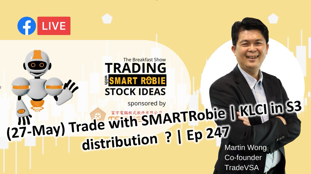 trade_vsa's tweet photo. (27-May) Trade with SMARTRobie | KLCI in S3 distribution ? | Ep 247
- https://t.co/AspMltAY9x
#SmartRobie #TradeVSA #investing #trading #KLSE #Bursa #VSA #Corporatenews #mostcommonmistakesintrading #SP500 #DJI #Nasdaq https://t.co/PCNGiNdtVw
