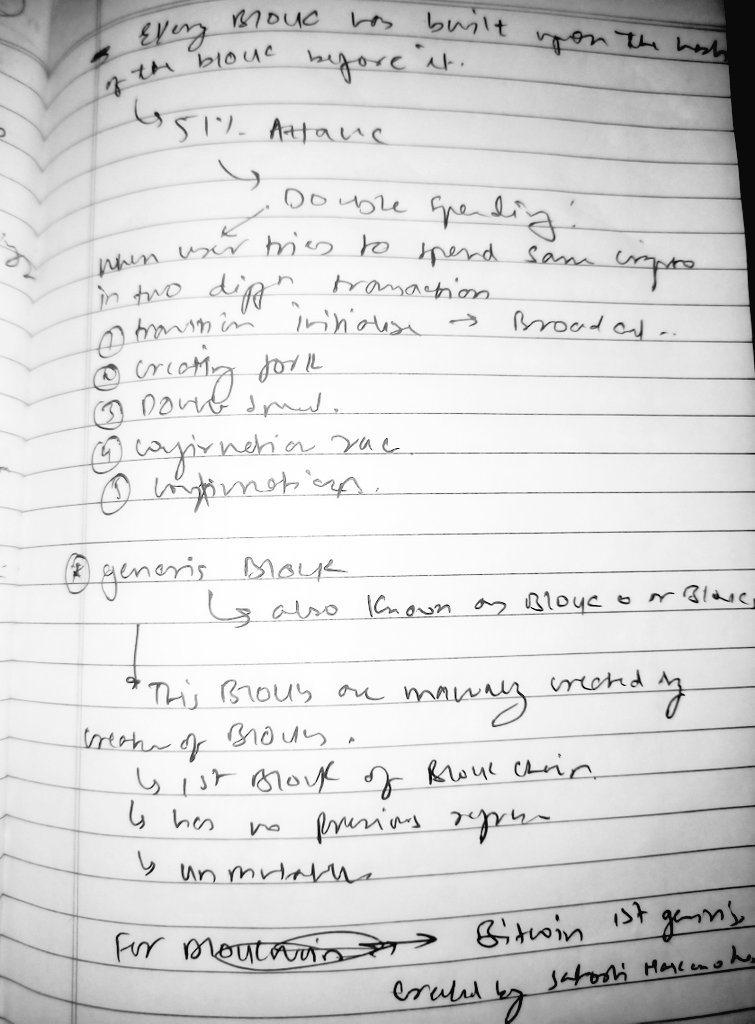 Day 8 of my #Blockchain journey! Today, I learned about
✅ 51% Attack in BC
✅Genesis Block

Fun Fact:
genesis block for Bitcoin was created by Satoshi Nakamoto

#SmartContracts #Web3 #Developer #100DaysOfCode #TechJourney #BuildInPublic