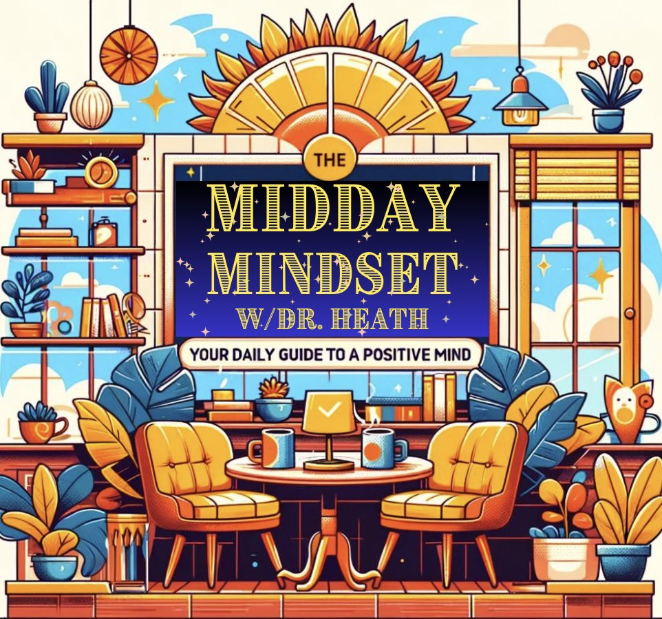 Monday’s 55-Minute Midday☀️Mindset 🧠 w/Dr. Heath Brain Boost & Mental health x.com/i/spaces/1mrgm… Embracing the Unknown: Mastering the Art of Change w/ @thementalreboot and @perry_ron