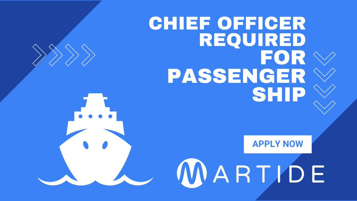Join: 20th July
Contract: 4 Months (+/-1)
Salary: $6000
Company: SeaCrest Maritime Management
Apply: buff.ly/2Piaa1G
#seafarerjobs #seamanjobs #jobsatsea #maritimejobs #jobsonships #shipjobs #chiefofficerjobs #chiefofficer #chiefmate #chiefmatejobs #chiefofficervacancies