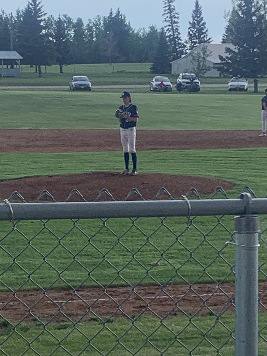 Young fella got the call to the hill in the 7th in his first game with Reston Rockets in SWBL. #rookieinitiation Beauty night for a ball game