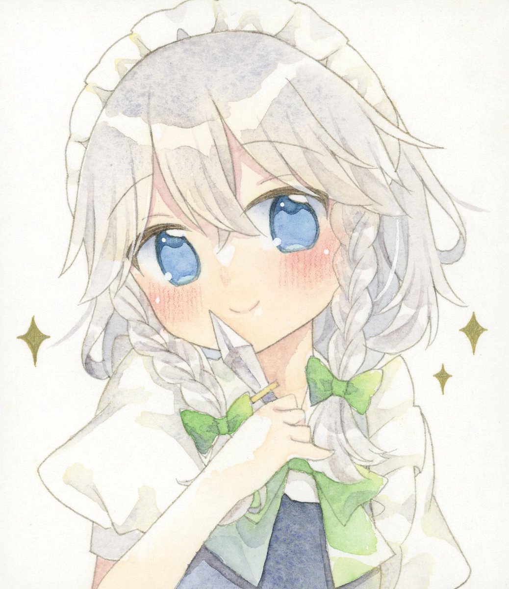 十六夜咲夜 「咲夜さん #東方Project」|藤乃かごめ@2日目西い35bのイラスト