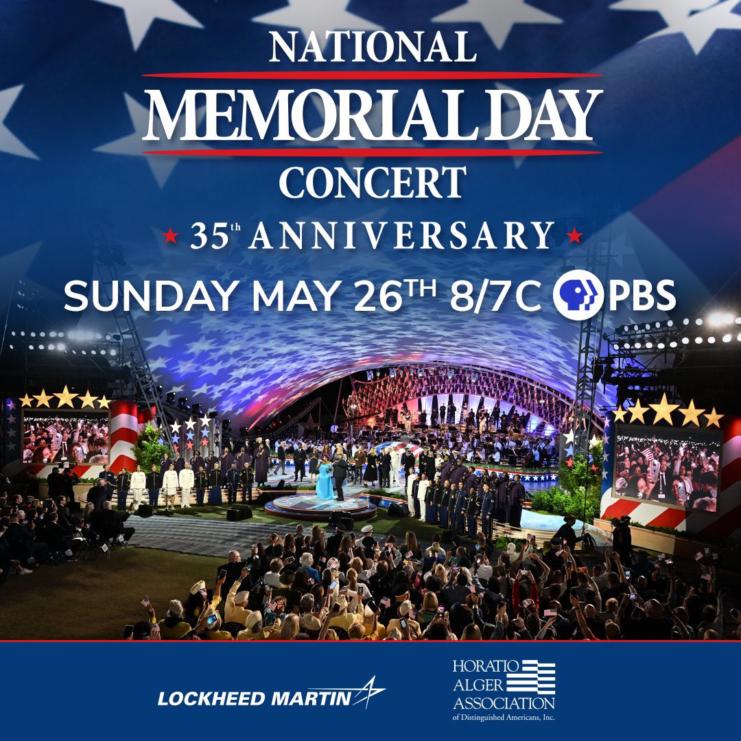 I’m so glad I watched the @MemorialDayPBS Concert on @WPSU this evening. What a beautiful tribute to those who gave their lives for our country, their families, and those who have and are currently serving. #MemDayPBS 🇺🇸