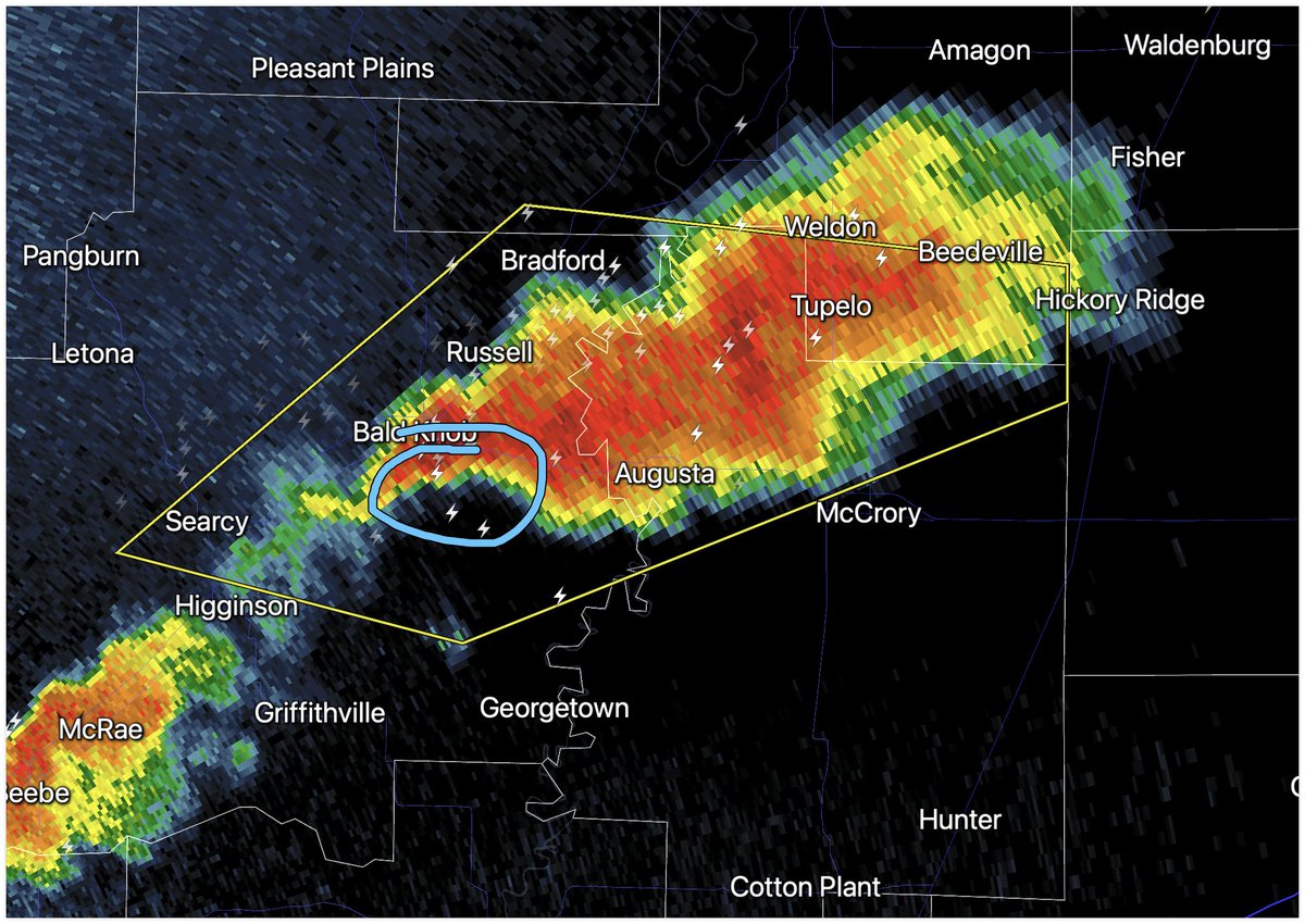 Watching this storm with some rotation in eastern White county moving into Woodruff county soon.  Not liking the trend.

The Arkansas Storm Team is ready to be there 4 you. #ARWX #ARStormTeam