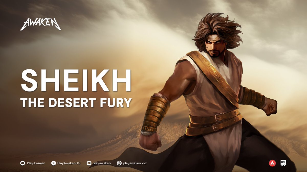 🌪️ Remember Sheikh?

Unbeatable desert fury with extraordinary strength and the power to command the wind. Ready to leave all opponents in the dust! 

Stay tuned for more on his epic journey!

#PlayAwaken #Sheikh #GameOnAvax #Web3Gaming #FightingGame
