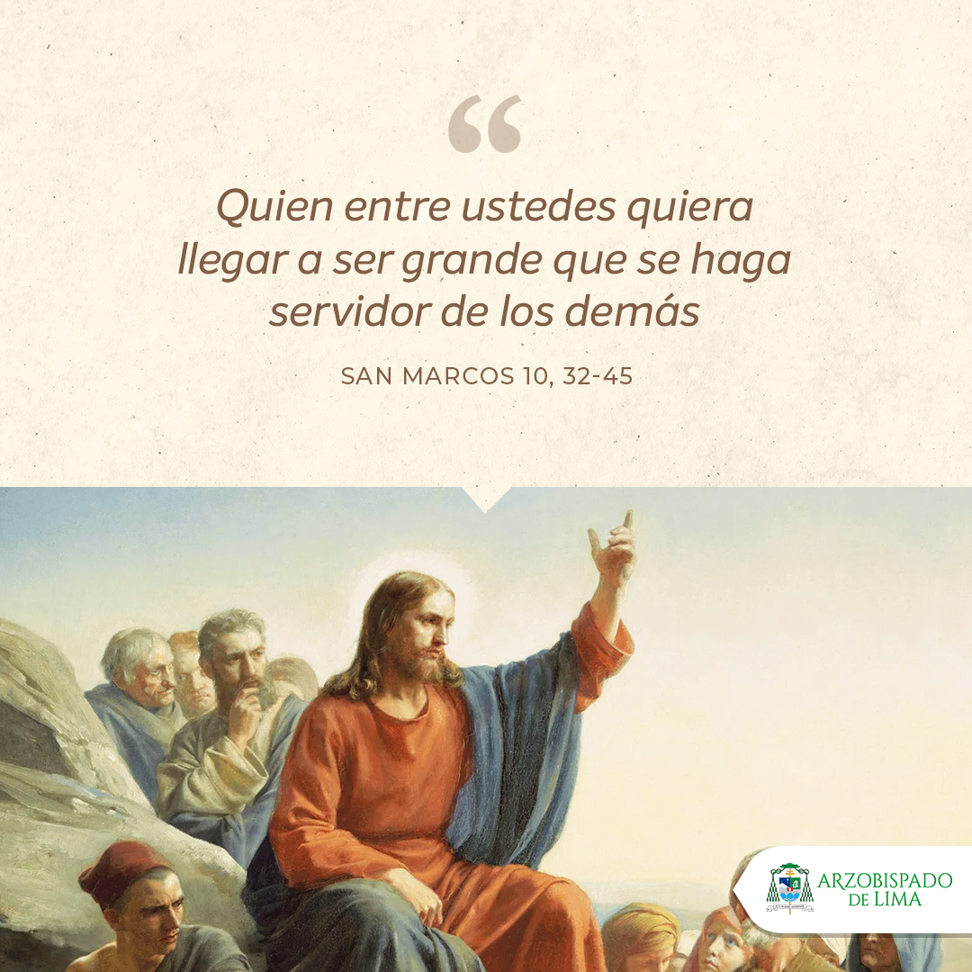 #EvangelioDelDía 📖
Hoy miércoles, meditemos la lectura del Santo Evangelio según San Marcos 10, 32-45 🙏
#PalabraDeDios