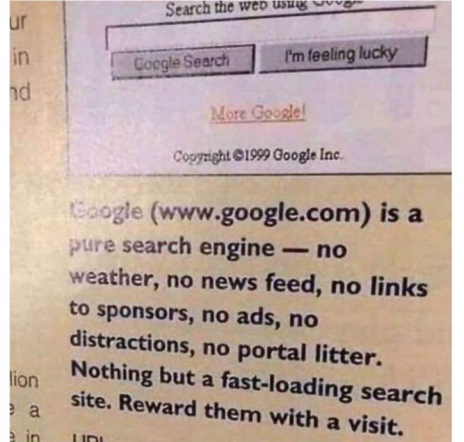 Google Ad from 1998.