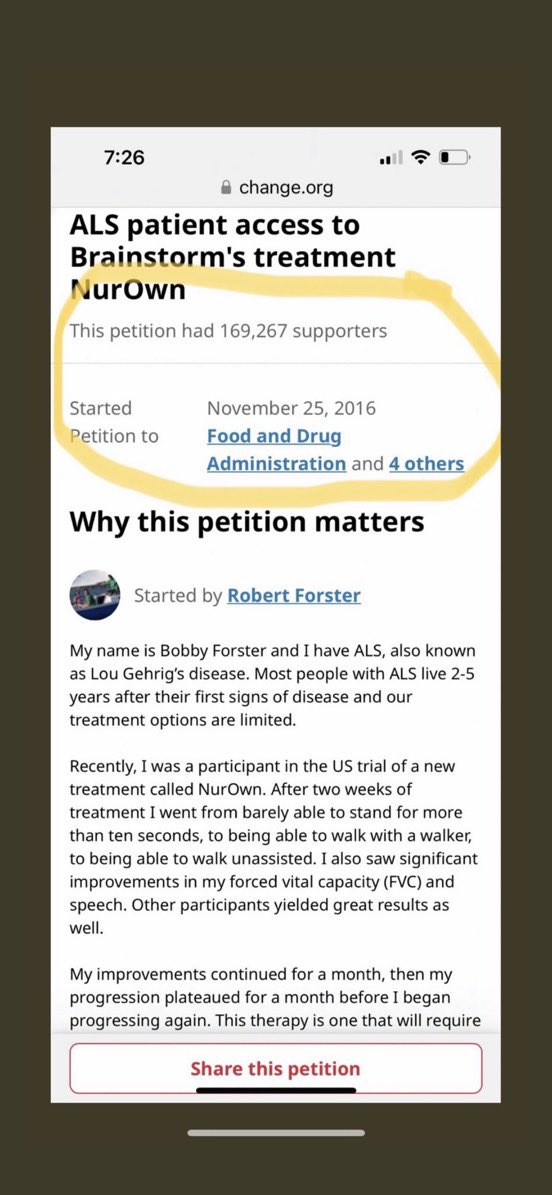 @MinoShah @juan23188549 @FDACBER @DrCaliff_FDA Saying prayers for Patty, Dr Shah, all other #ALS patients and families but we need more than thoughts and prayers, we need action now to make #NurOwn available to extend their lives. Corrupt #PeterMarks @FDACBER has blocked #NurOwn for 9+ years. #DopeSick #BigPharma #PayToPlay