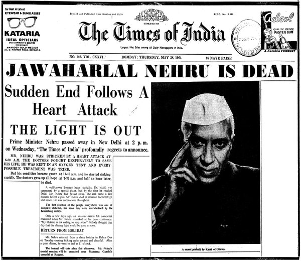 #JawaharLalNehru #UPSC 
On 27th of May 1964, India lost Jawahar Lal Nehru !

Significance :-
27 May marks the death anniversary of the first Prime Minister of India Pandit Jawaharlal Nehru. He was born on 14 November 1889 and the day is also celebrated as Children's Day. Pandit