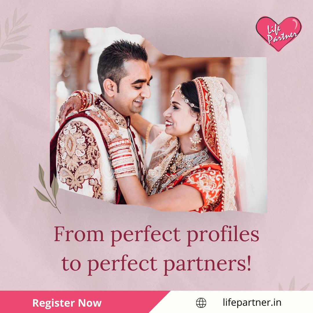Transform your profile into the gateway to your perfect partner! Join LifePartner.in today and start your journey to find your soulmate. Register with us for free & find your life partner. #LifePartner #PerfectMatch #MatrimonialGoals #FindLove #SoulmateSearch