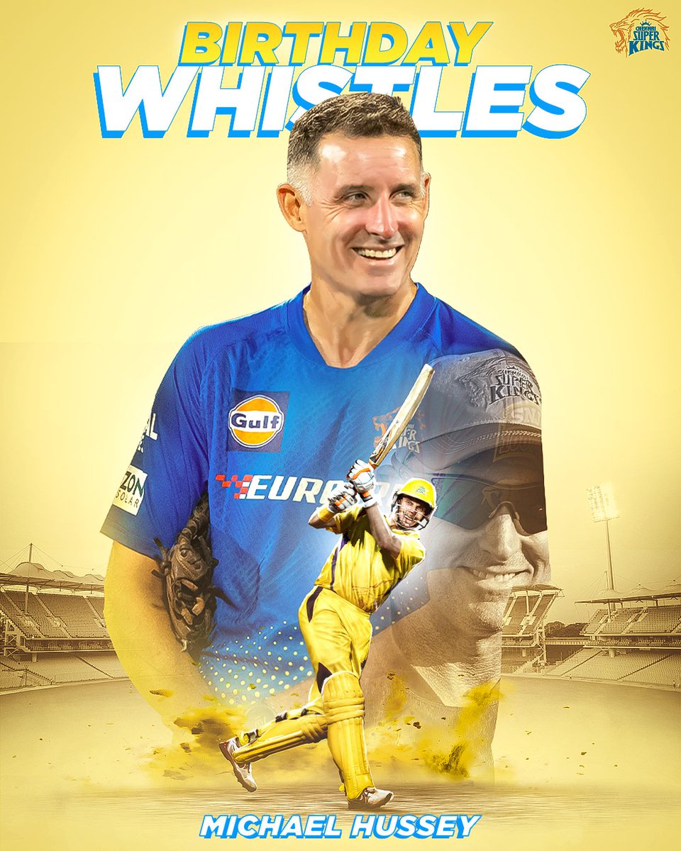 Classy birthday whistles for the classic Mr. Cricket! 🥳🎂 

#SuperBirthday #WhistlePodu