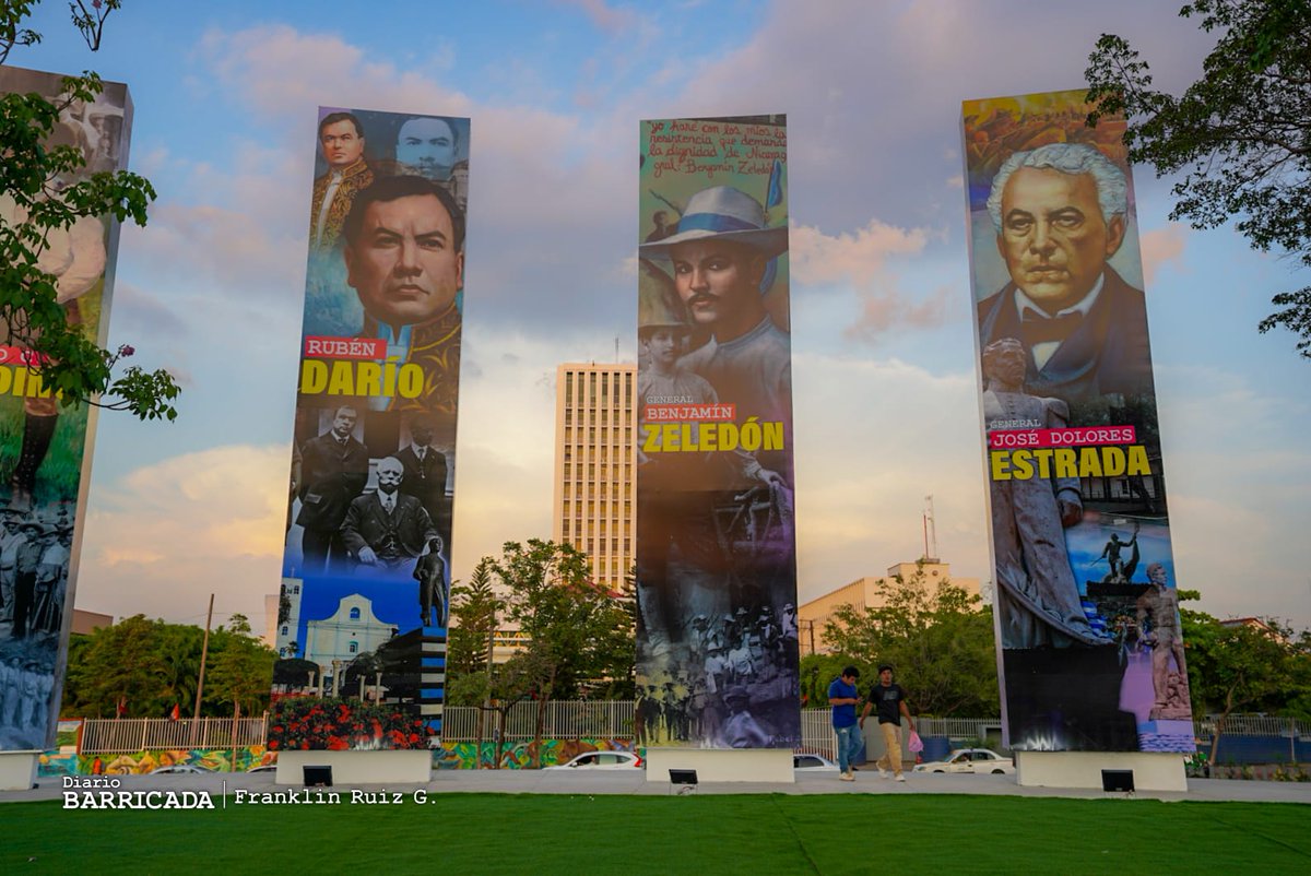 🚨Nuevo Parque de los Héroes de la Dignidad  Nacional ubicado en la Avenida Bolívar. #Nicaragua #PLOMO19 #4519LaPatriaLaRevolución