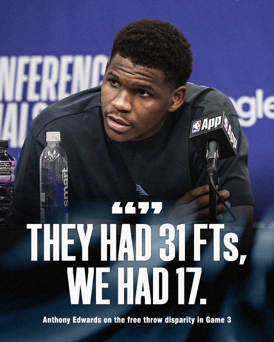 Ant spoke about the free throw disparity in Game 3.